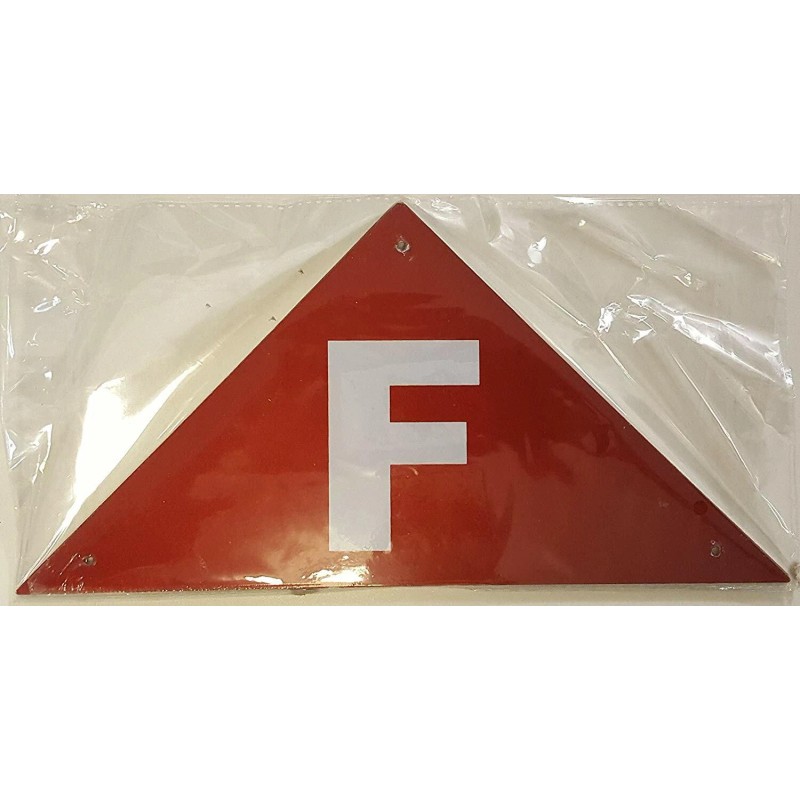 Buildingsigns.com State Truss Construction Sign-F (RED ,Reflective Aluminum ,Heavy duty-REF24-102