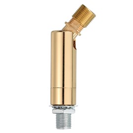 MECCANIXITY Sloped Ceiling Adapter, 90/345 Degree 61x15mm M10 Fine Thread Sloped Ceiling Light Fixture Adapter Kit for Ceiling Pendant Light Chandelier Track Suspend(Gold)