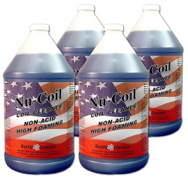 Quality Chemical Nu-Coil Concentrated Air Conditioner Coil Cleaner / 4 Gallon Case