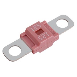 BOJACK AMI/Midi Fuse 125A High Current Fuse Bolt-on Fuse 125 Amp for Cars, Trucks, Construction Vehicles, Buses, Caravans (Pack of 5)