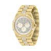 Spirit Ladies Gold Plated Stone Set Multi Dial Bracelet Watch