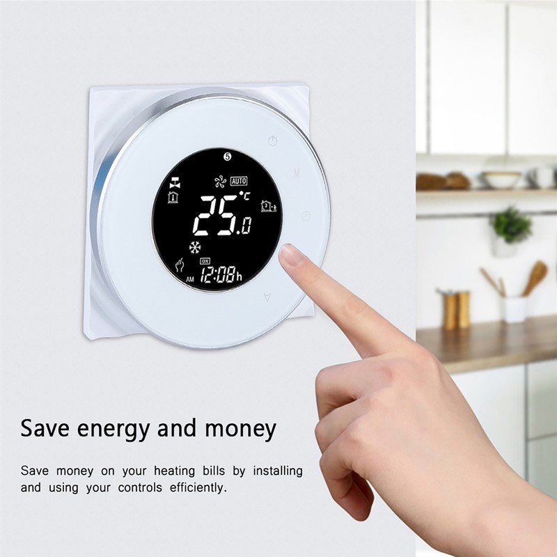 Electric Floor Heating LCD Touch Screen Thermostat With WIFI Temperature