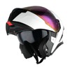 1Storm Motorcycle Modular Flip up Dual Visor Helmet Street Bike