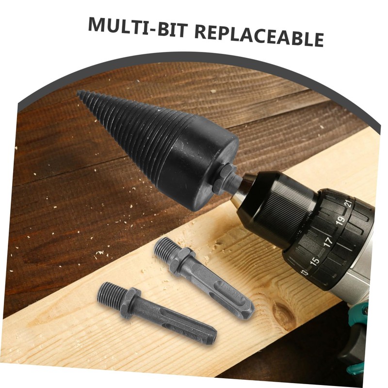 Gadpiparty Heavy Duty Wood Splitting Drill Bit Electric Drill Removable