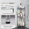 ELYKEN Corner Shower Caddy Standing, 3 Tier Rustproof Metal Shower