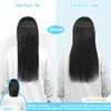 Ukira Black Hair Extensions for Women Clip in, 22 Inch