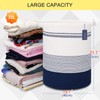 COMSE Extra Large Blanket Basket, Tall Laundry Basket, Nursery Hamper,