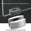 304 Stainless Steel Shower Door Bottom Guide - Adjustable Floor