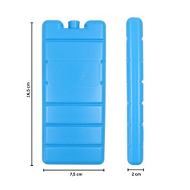 Pack of 5 Ice Packs Blue, Ideal for Cooling Bags and Boxes, Quick Freezing, 12 Hours Cooling Time, Reusable, 7.5 x 16.5 x 2 cm, 200 g GardenTaurus®