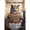 Blechschild Humor Aluminium 20x30cm - auf der Toilette mit Zeitung