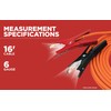 Road Power 16-ft 6 Gauge Booster Cable with Night Bright