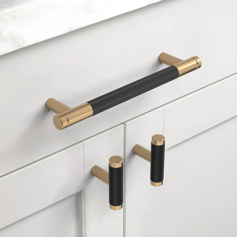 Amerdeco UK0026 Pack of 10 Furniture Knobs T Cabinet Knobs