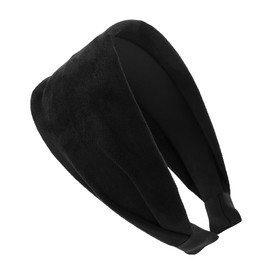 axy Wide Headband with Light Flannel Beautiful Women's Headband Hair Accessories Hair Band Hairband HR10A (Black)