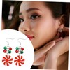 SHOWERORO 4 Pair Xmas Earring Set Fashion Ear Decor Alloy