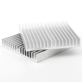 Unxuey 60mm x 60mm x 10mm Aluminum Module Heatsinks Aluminum Profile Heat Sink Cooler Cooling Fin for Power Amplifier Transistor (Pack of 10)