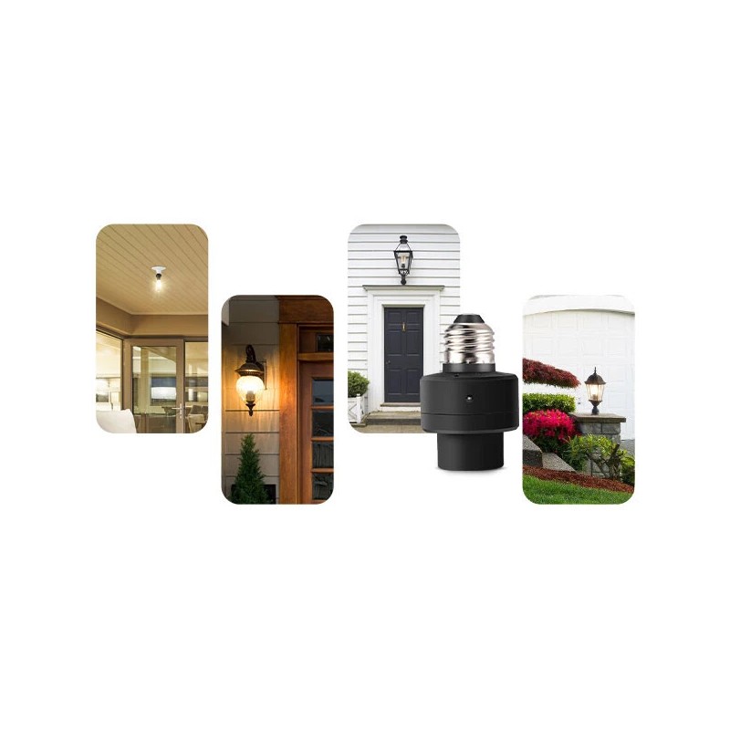 DEWENWILS Dusk to Dawn Light Sensor Socket with Timer Light