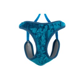 Ancol Soft Velvet Cat Harness & Lead Cool Teal Large