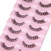 JIMIRE JIMIRE Lashes Natural Look Clear Band Demi-Wispies Short False