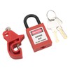 Circuit Breaker Lockout Device Brass 25mm Shackle Nylon Padlock for