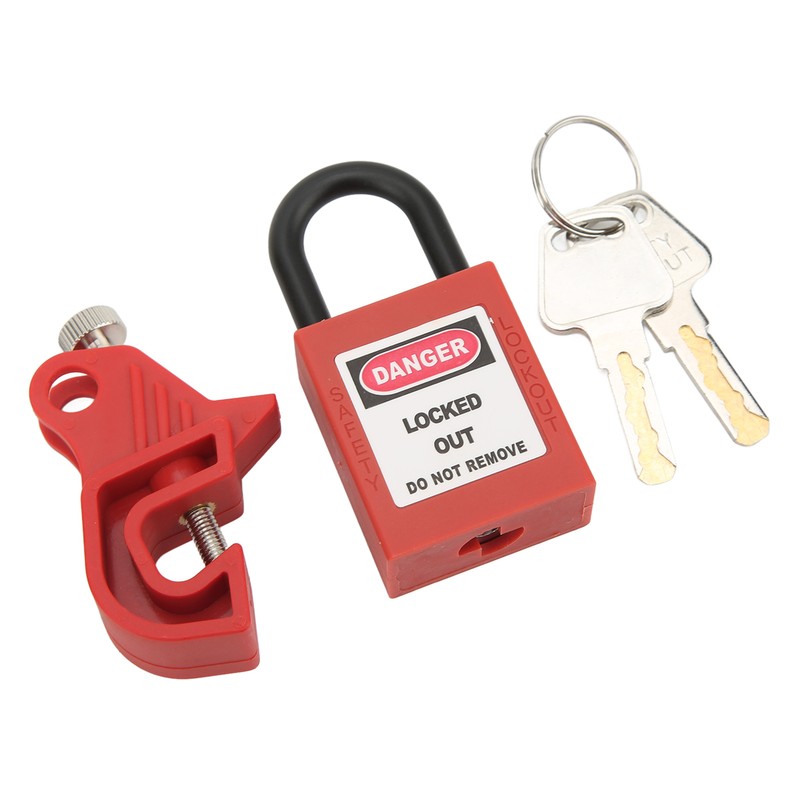 Circuit Breaker Lockout Device Brass 25mm Shackle Nylon Padlock for