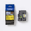 Original Brother TZe-SL651 Self Laminating Tape Black on Yellow -