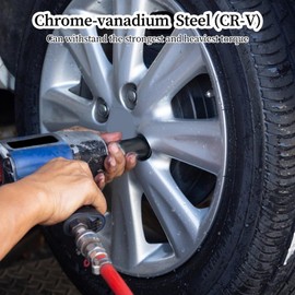 21mm Metric Deep Scaffolders Scaffolding Impact Socket 1/2" Drive with Retaining Pin + O-Ring, 21mm Socket with 38mm Length 6-Point Metric Sizes for Car Repair, Heavy-Duty CR-V Steel