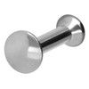 PIERCINGLINE Titanium Triple Mini Labret Stud Internal Thread Flat Disc