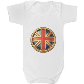 Azeeda 3-6 Month 'Union Jack Roundel' Baby Grow/Bodysuit (GR00154259)