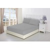 Extra Deep Fitted Sheets 16"/40CM Deep 14 Colours (Double, Silver)