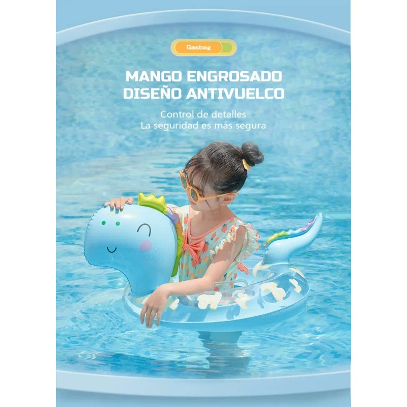 Salvavidas Infantil Flotador Inflable Niños Dinosaurio Playa