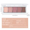 Mivota 5Color Matte Eyeshadow Palette, Neutral Cool-Toned Taupe Eye Shadows,