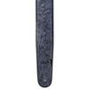 Walker & Williams DLX-282 Black Leather Padded Guitar Strap with