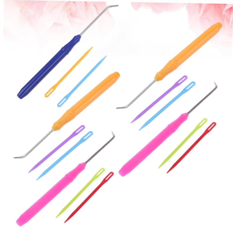 Tofficu 15pcs Knitting Loom Crochet Hooks Crochet Tools Knitting Kit