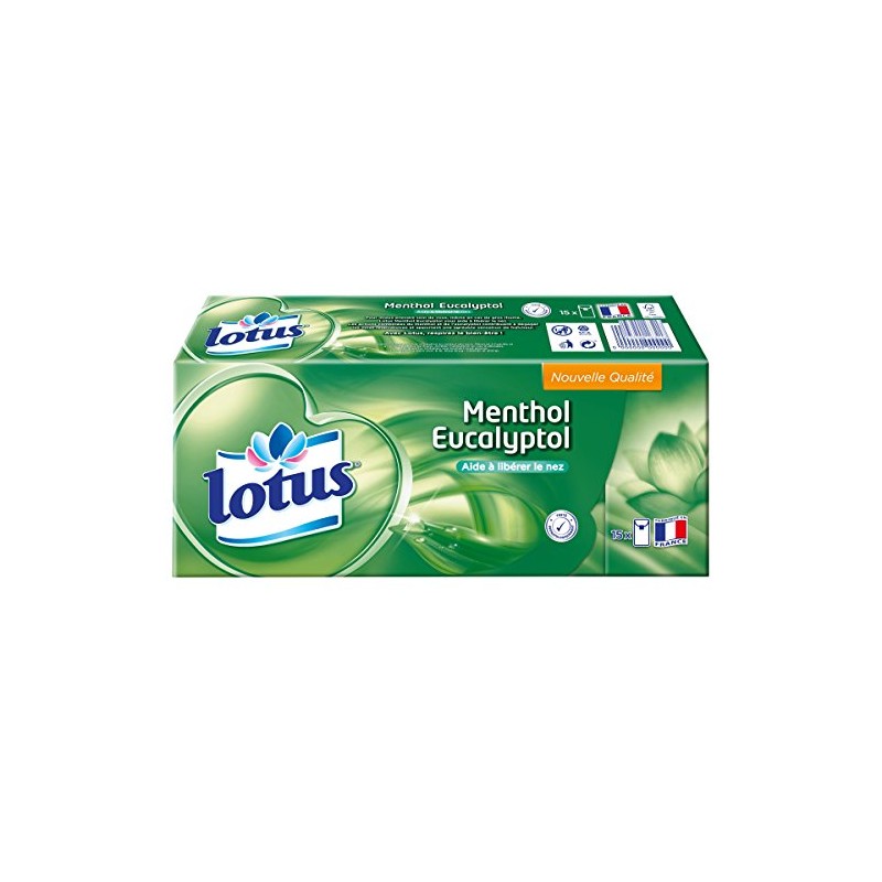 Lotus Menthol Eucalyptus Handkerchiefs 15 Sachets