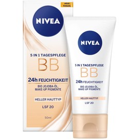 2x Nivea 5in1 Tagespflege BB 24h Feuchtigkeit Heller Hauttyp LSF20 je 50ml Creme