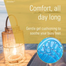 Original Gel Insoles for Men and Women with Orthotic Arch Support. Shock Absorbing with Soothing Comfort and Massage. UK Sizes