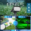T-SUNUS Christmas Green Solar Spot Lights Outdoor, Landscape Spotlights 2