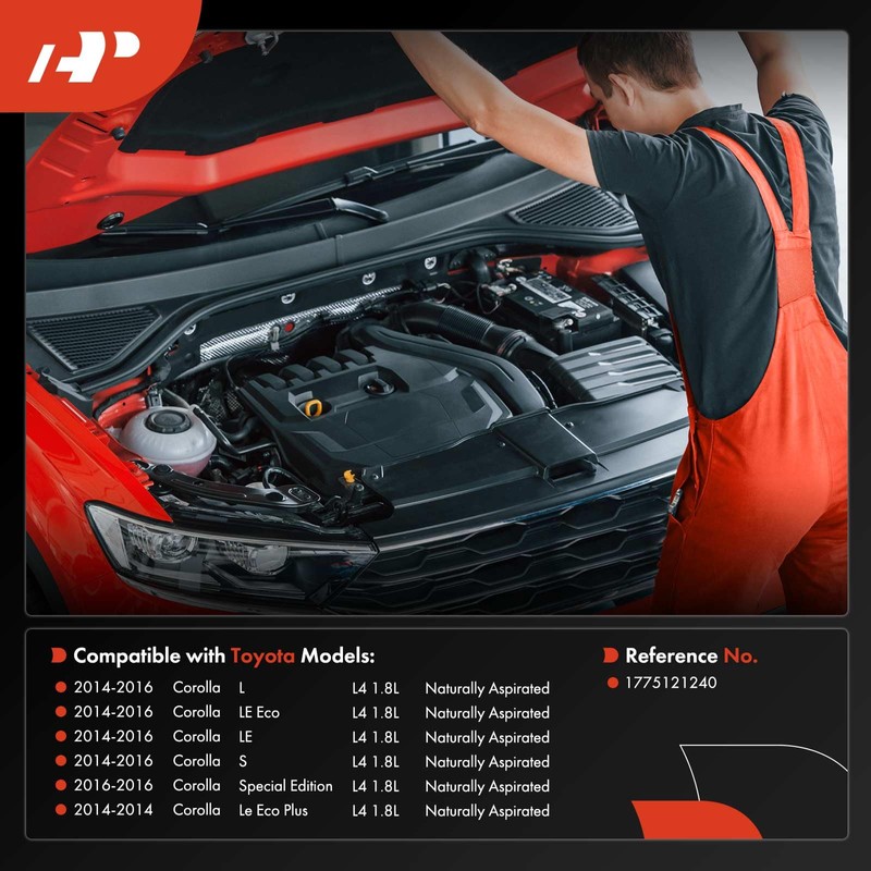 A-Premium Engine Air Intake Duct Compatible with Toyota Corolla 2014