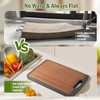 Titanium Cutting Board Double Sided, 15” Wood Cutting Board for