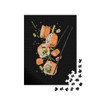 puzzleYOU: 500 Piece Jigsaw Puzzle "Sushi Rollers Between Sticks, Black