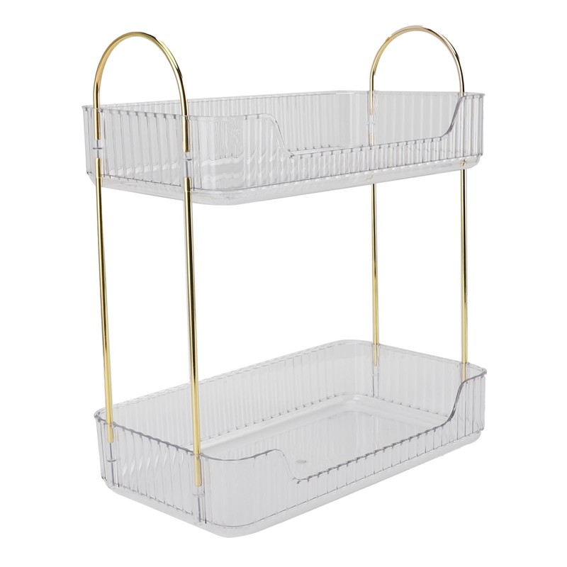 Double Layer Makeup Stand Modern Light Luxury 2 Tier Makeup