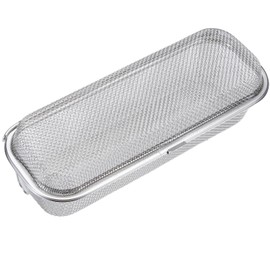 Dishwasher Basket,18/8 Stainless Steel Dishwasher Basket for Small Item,Replacement Fine Mesh Bottle Basket for Dishwasher for Forks, Chopsticks, Fruits,Scoops Cleaning (2025 Upgrade Dual-Tier Large)
