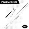 27" Stainless Steel Snake Hook,Retractable Grappling Tool for Reptiles &