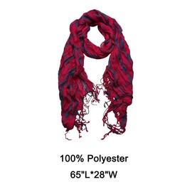 CaliBe Fashionable Lightweight Scarf for Women - $1.64 Each - Soft Skin-Friendly Fabric - Versatile Loop & Shoulder Wrap - Chic & Breezy Accessories for Effortless Style:_JJ908149A-13-Mc15