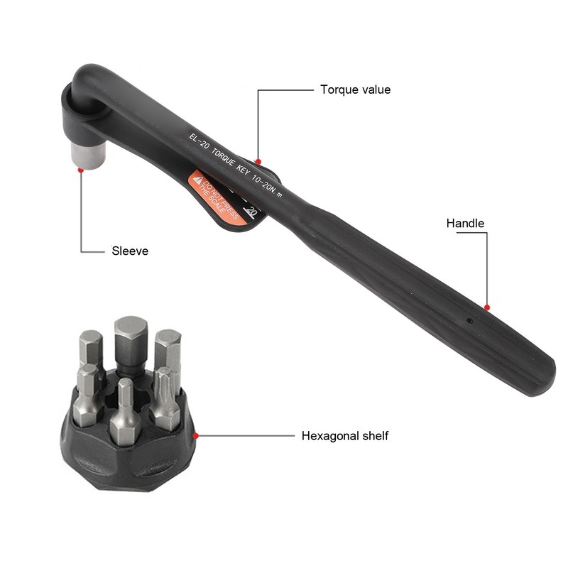 Bicycle Torque Wrench Chrome Vanadium Steel High Precision Pointer Type