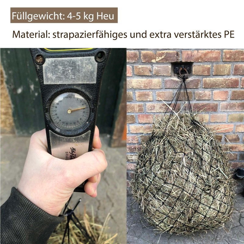 Hay Net for Horses Tight Mesh, Species-Appropriate Feeding, Improves Digestion