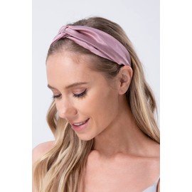 Hair Band, 100% Natural High Grade Silk, Hair Care, Painless, Non-Pinching, Hair Accessories, Elastic (Claret)