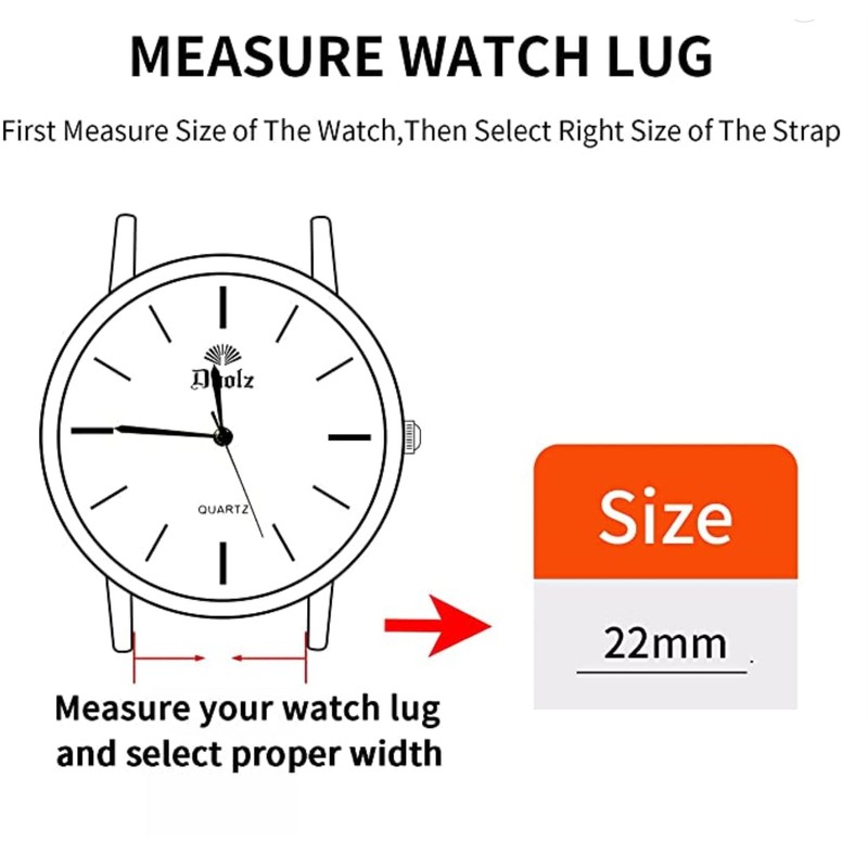 [YOCAHU] Quick Fit 22mm Replacement Band Strap Size Adjustable Fenix