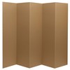 6 ft. Tall Brown Temporary Cardboard Folding Screen - 5