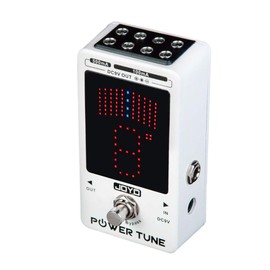JOYO Pedal de sintonizador de fuente de alimentación con 8 canales aislados (2 a 500 mA, 6 a 100 mA) salida de bajo ruido CC 9 V – True Bypass (Power Tune JF-18R)